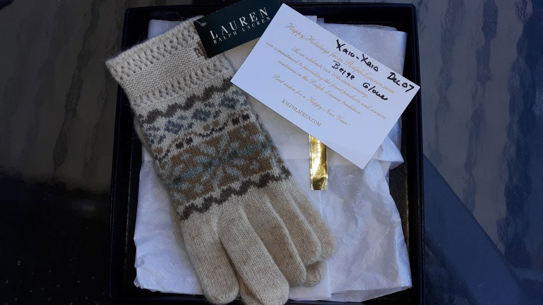 Ralph Lauren Gloves orig box NWT (1 of 2)