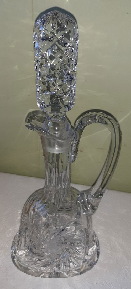 vintage crystal bell decanter cruet pinwheel Beauty (1 of 4)