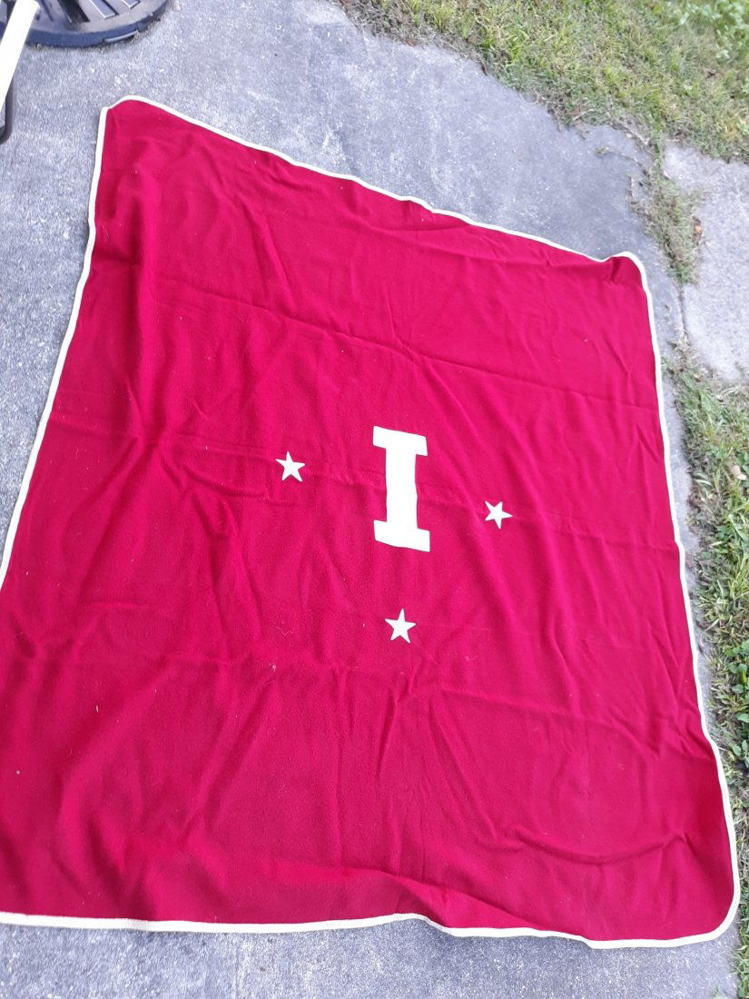 vintage school or military blanket 1950's ? (1 of 4)