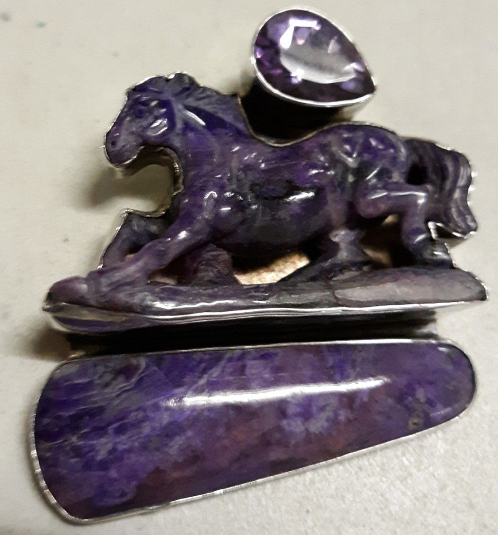 amy kahn russell designer Brooch/pendant  amethyst (1 of 4)