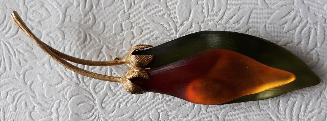 alexis Bittar Designer sterling brooch lucite (1 of 7)