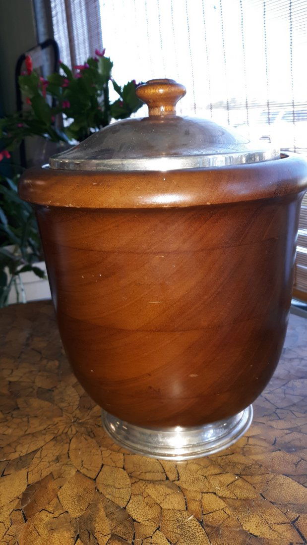 Sterling & Teak? Mid Century Ice Bucket (1 of 6)
