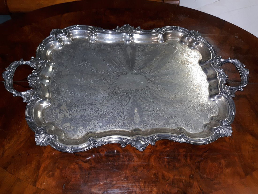 Birmingham silver co. Monumental serving tray (1 of 4)