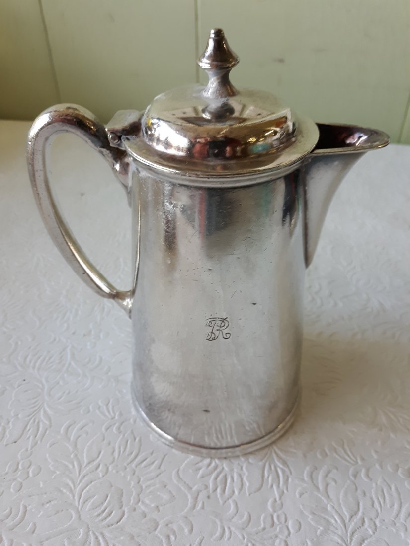 antique silver plated coffee / chocolate pot! (1 of 3)