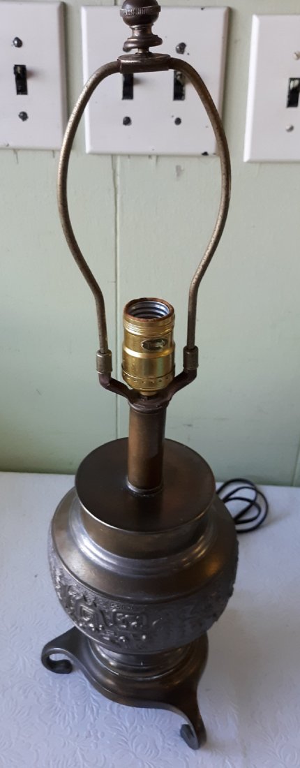 Frederick cooper tyndale bronzed lamp 21" (1 of 4)