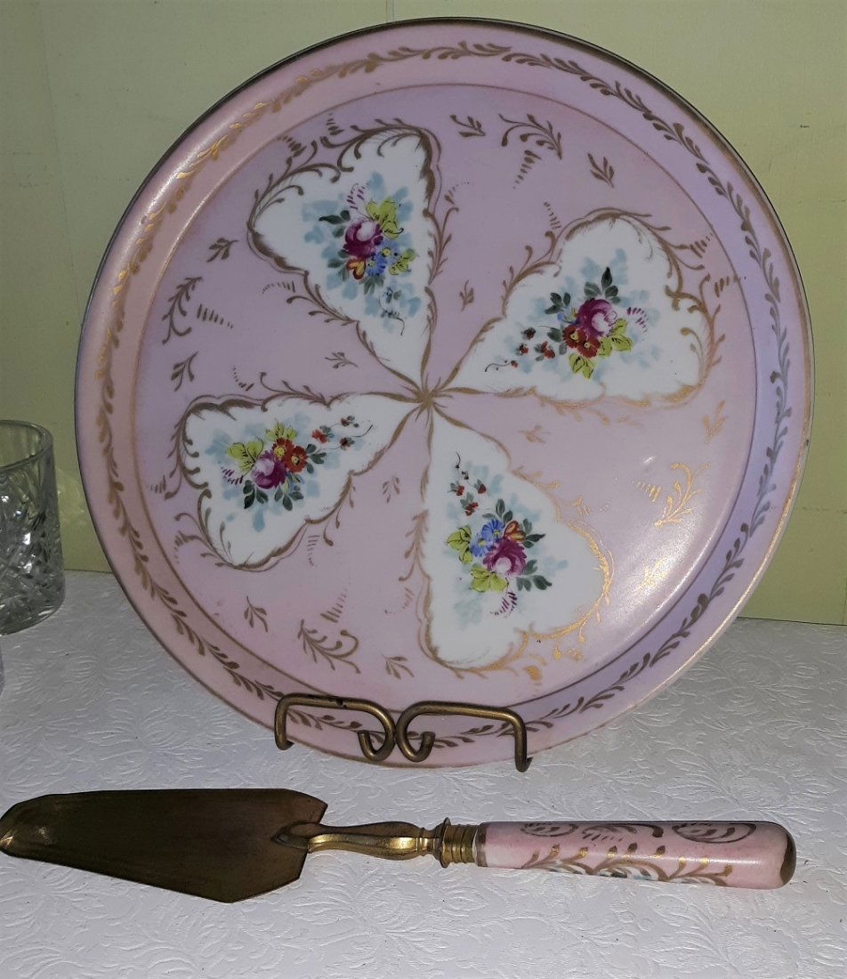 Vintg french limoges marked porcelain Cake Tray server (1 of 4)