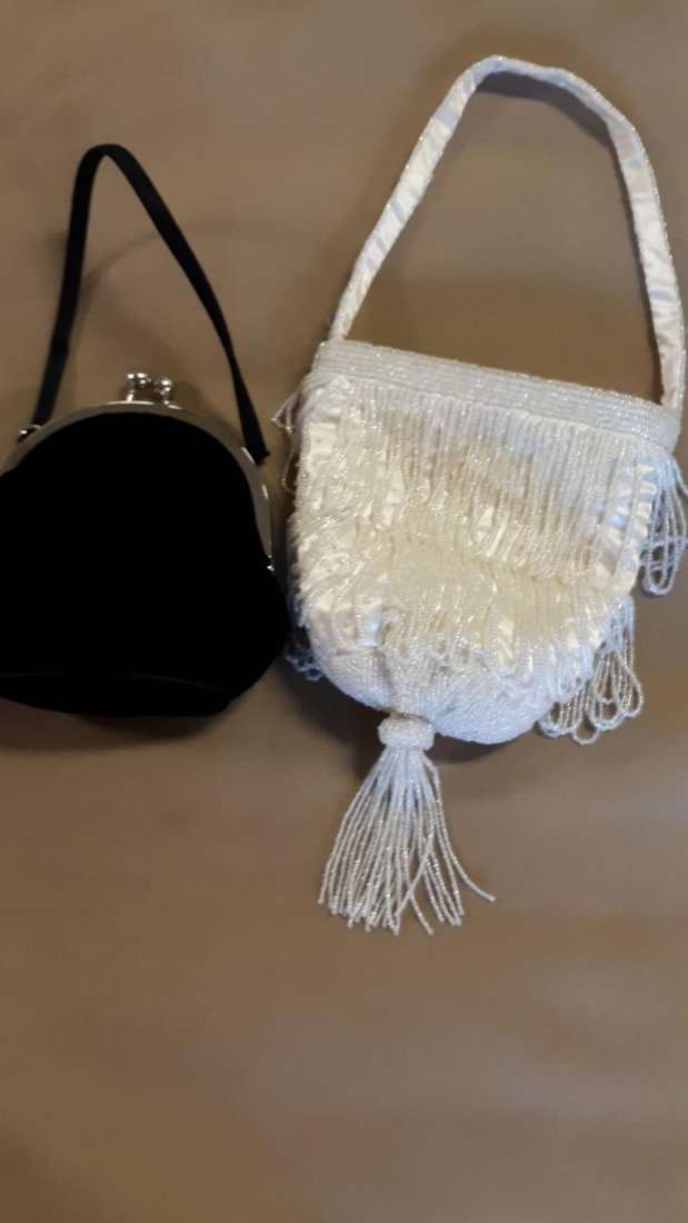 Arly's Purse Beaded Handbag Vintage & NYTLites Velvet P (1 of 3)