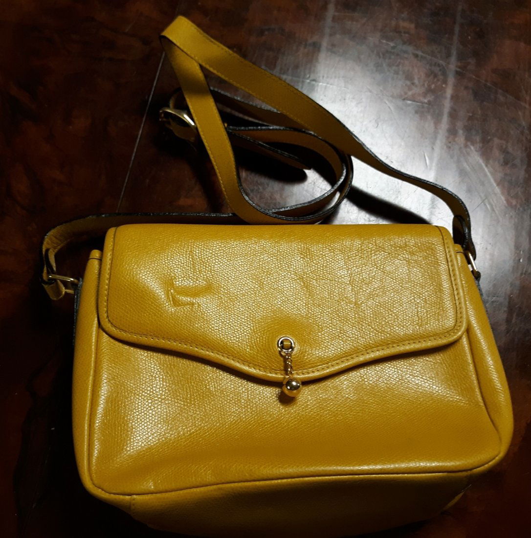 Didier Lamarthe Made in France Mustard Yellow Handbag (1 of 6)