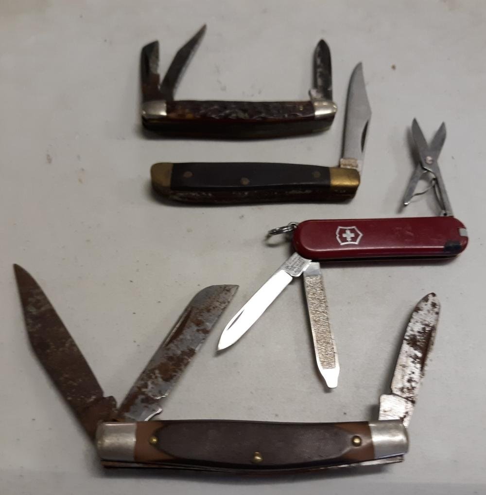 Pocket Knife Collection Old Timer, Victorinox, lot of 4 (1 of 2)
