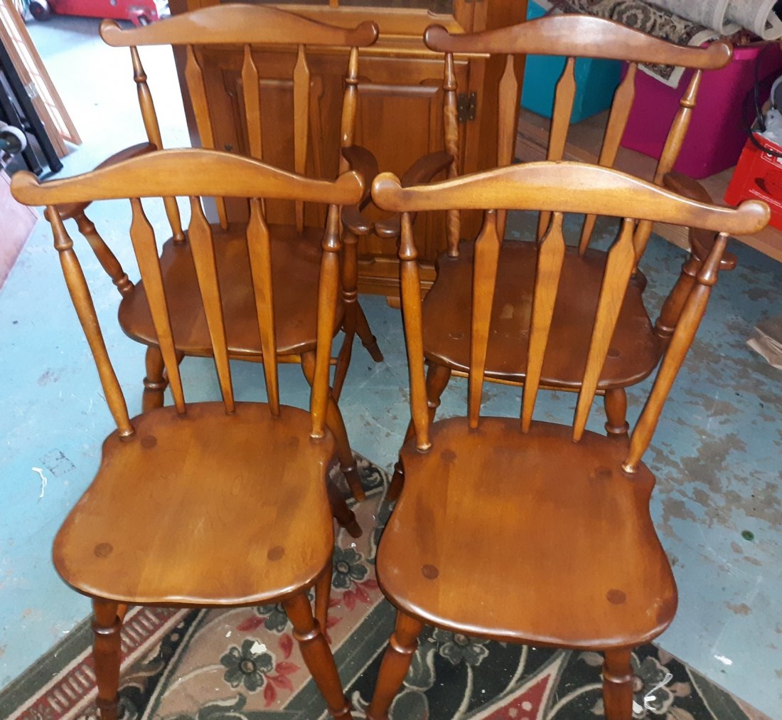 jb van sciver chair set 2 captains & 2 mates solid (1 of 4)