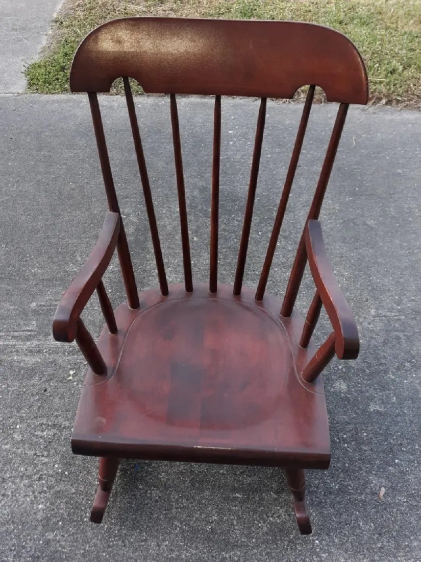Childs Rocker gorgeous cherry (1 of 3)