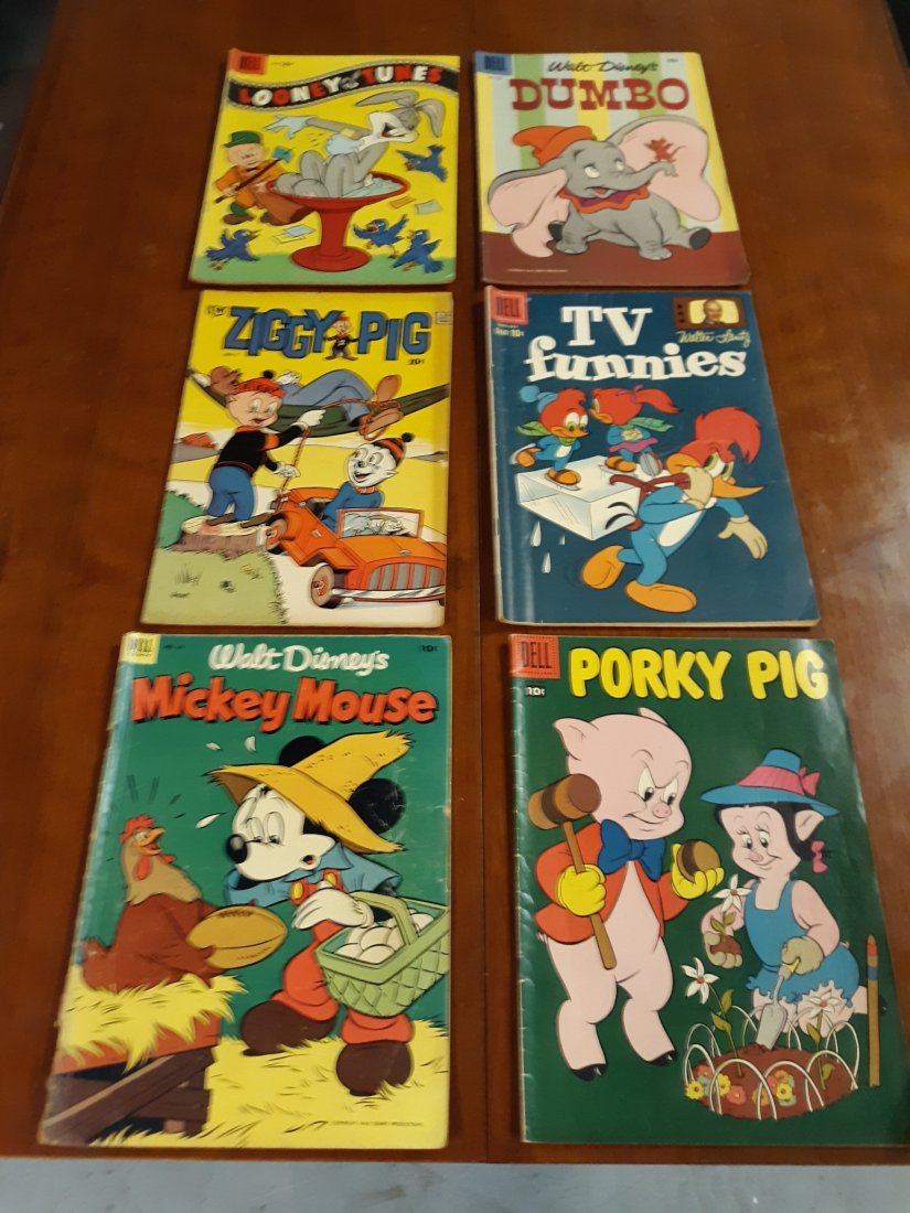 vintage silver age comic books dumbo, looney tunes (1 of 4)