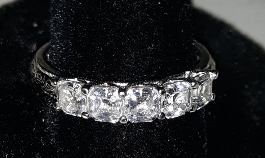 designer Tacori Sterling & CZ ring sz 9 (1 of 5)