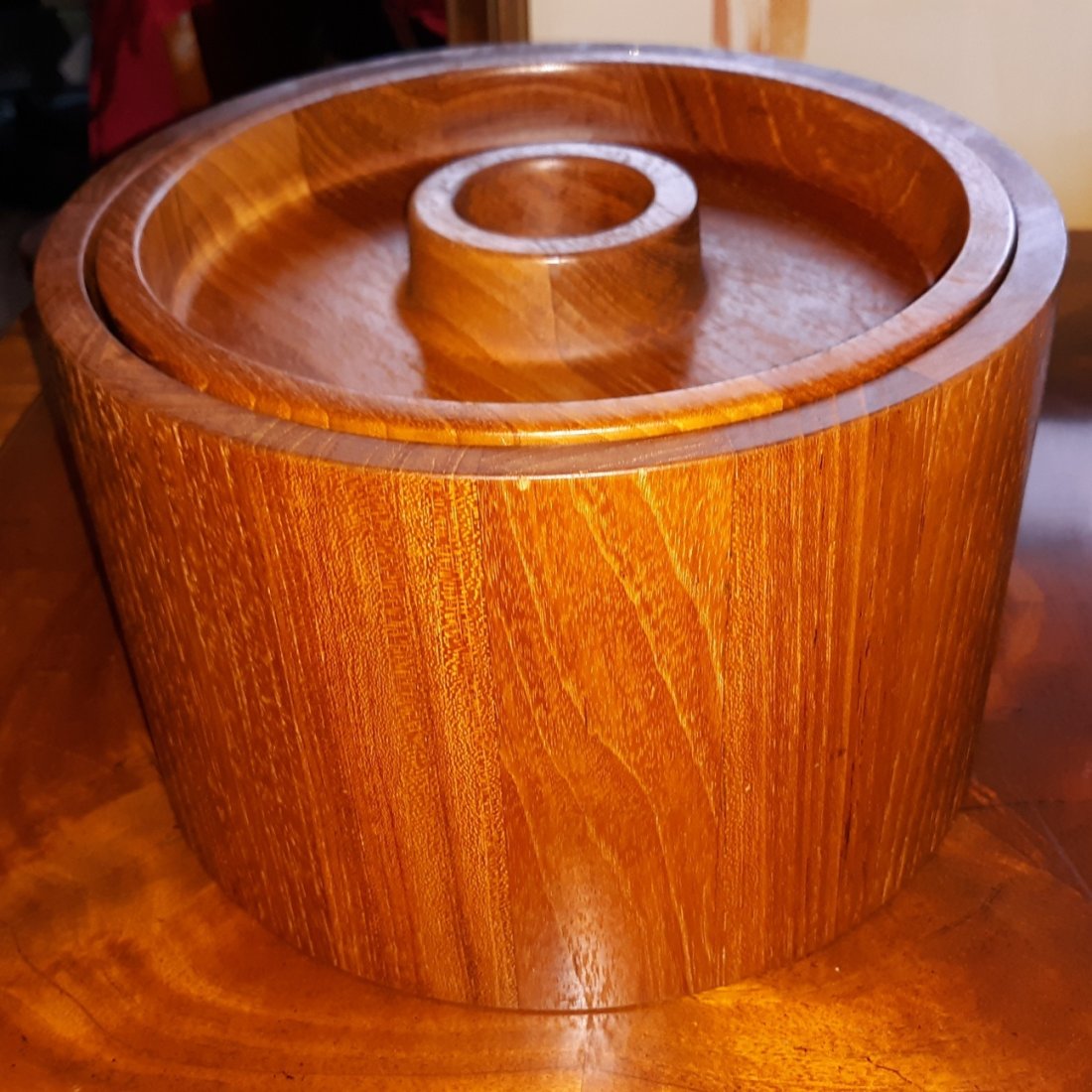 dansk teak jen quistgaard 9" ice bucket mid century (1 of 3)