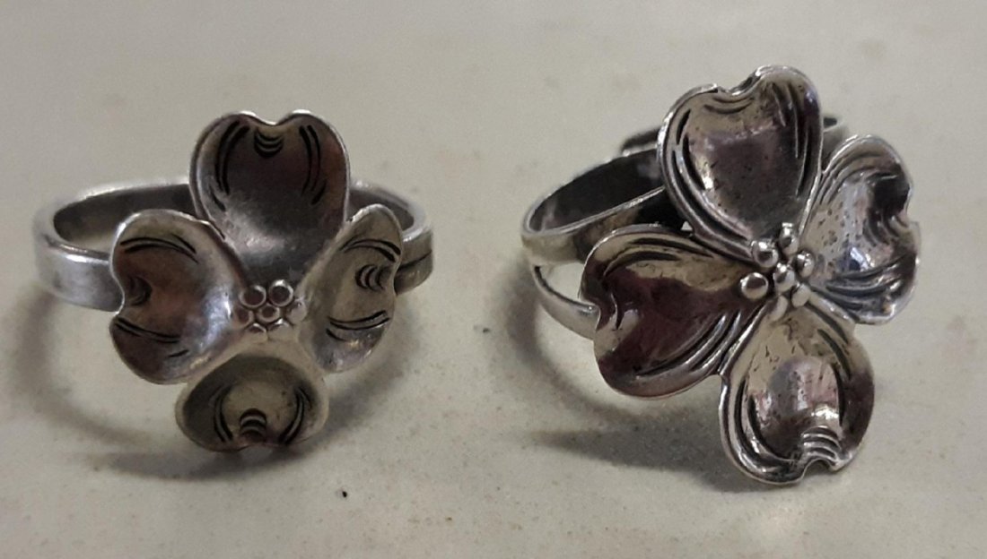 Sterling  two Vtg Rings 1940'S Stuart NYE Jewelry (1 of 3)