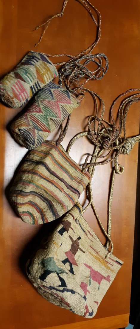 Nez Perce style ally Bag antique weaved lot 0f 4 (1 of 6)