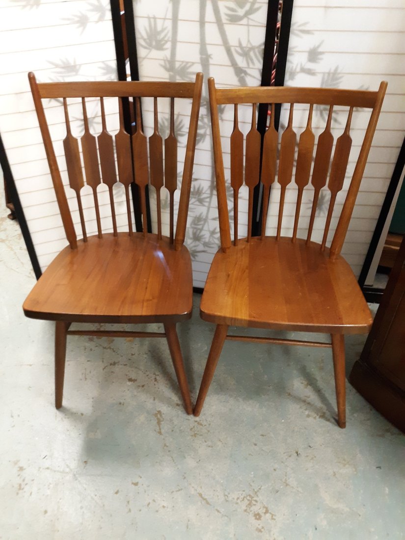 MCM mid century kipp stewart declaration drexel 2 chairs (1 of 5)