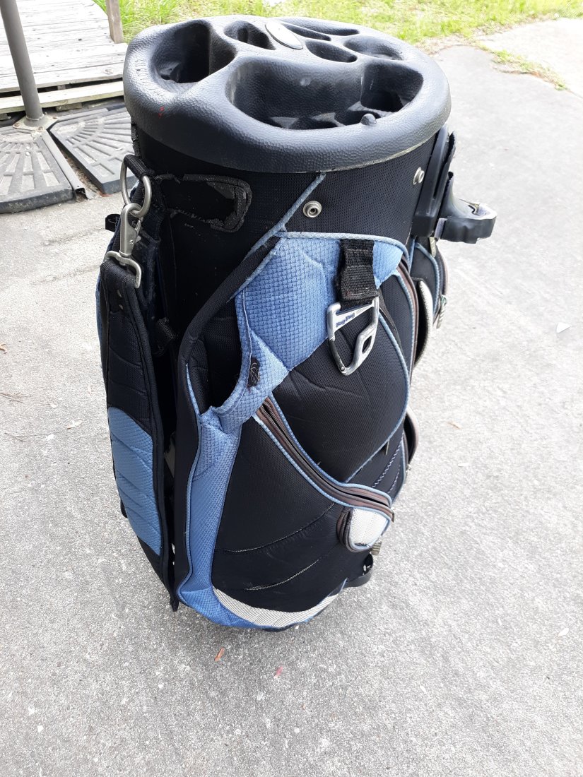 bag boy golf bay swivel head: from estate good used condition zippers work see pics
