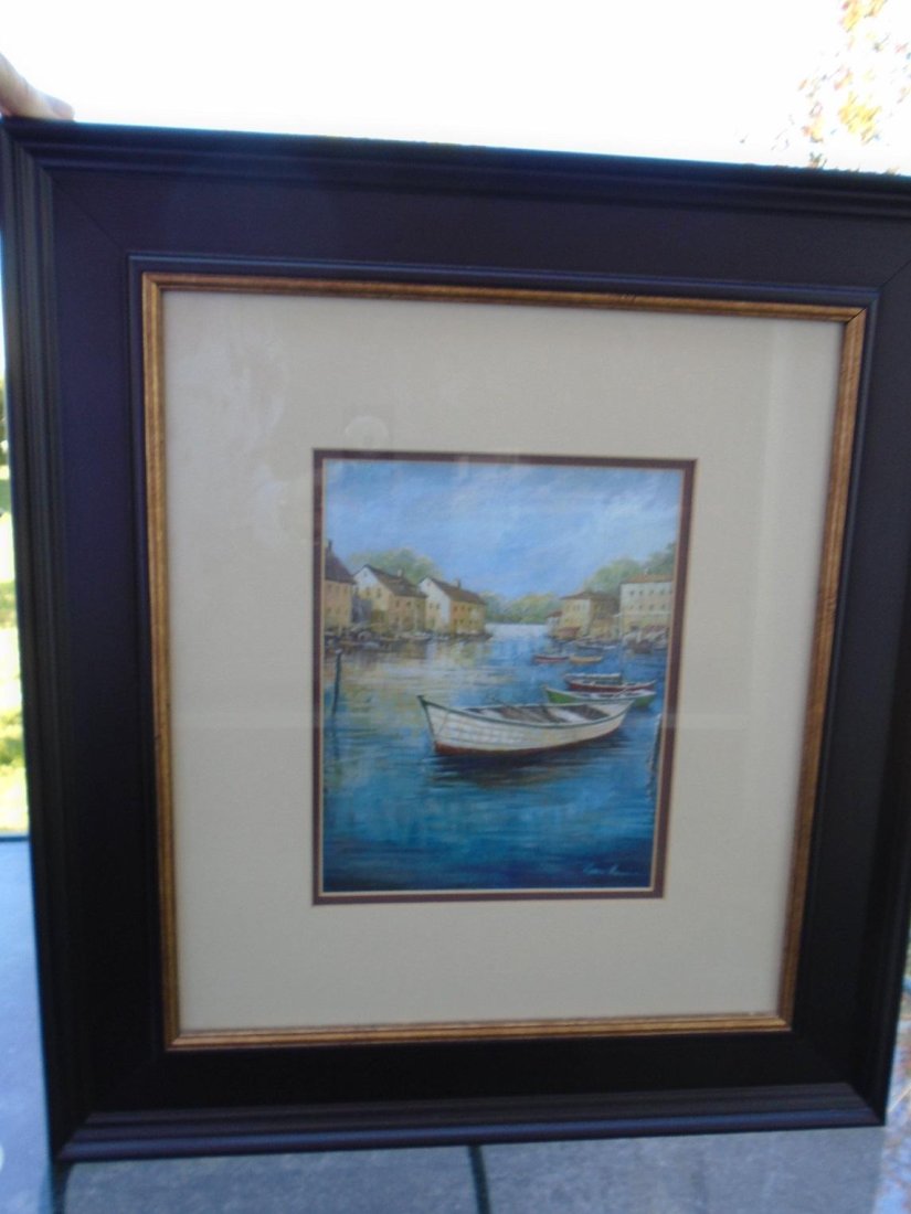 Nautical Print Framed Manning (1 of 2)