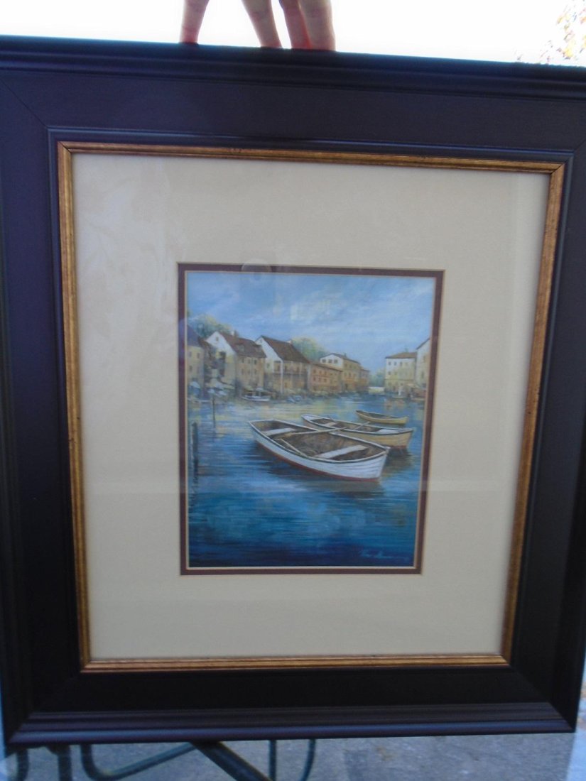 Nautical art  Print Framed Signed Manning (1 of 2)