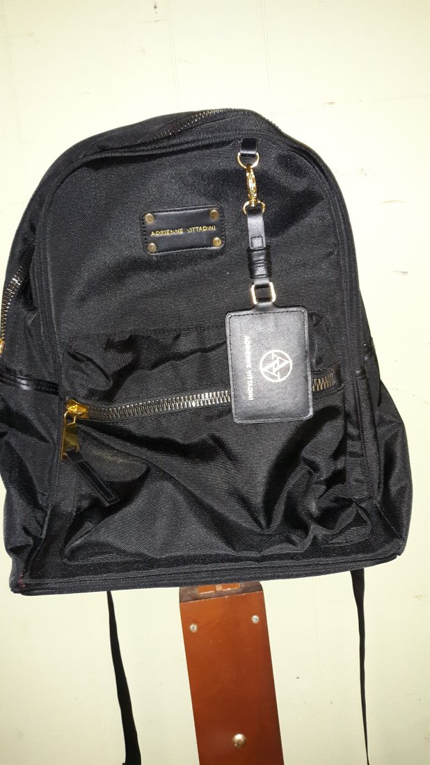 Adrienne Vittadini Women Black Backpack (1 of 3)