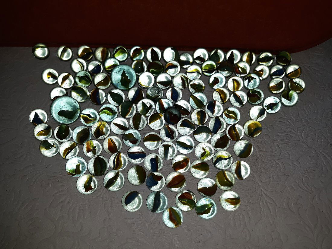 marbles antique lot of 100 shooters too cats eye's (1 of 2)