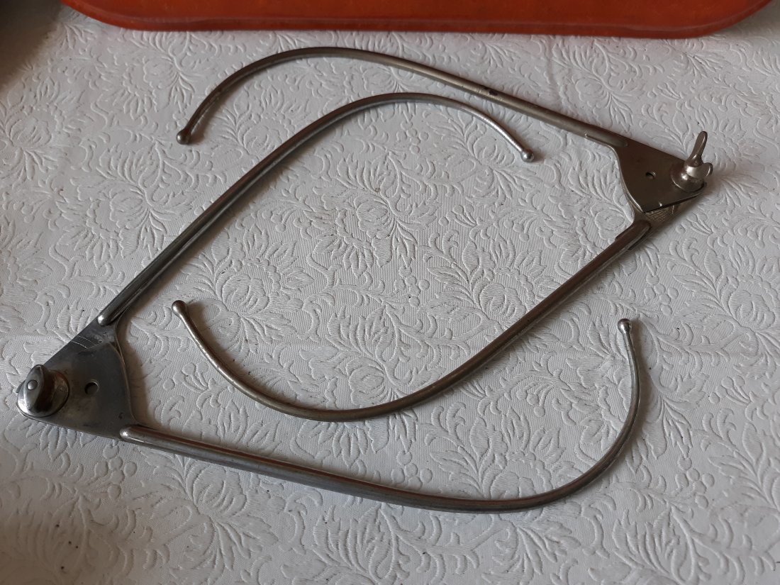 Antique large Craniometers head calipers lot of 2: from estate pair 1 is marked KMY Sherrer Germany other unmarked just says hospital both functional and in very good condition see pics