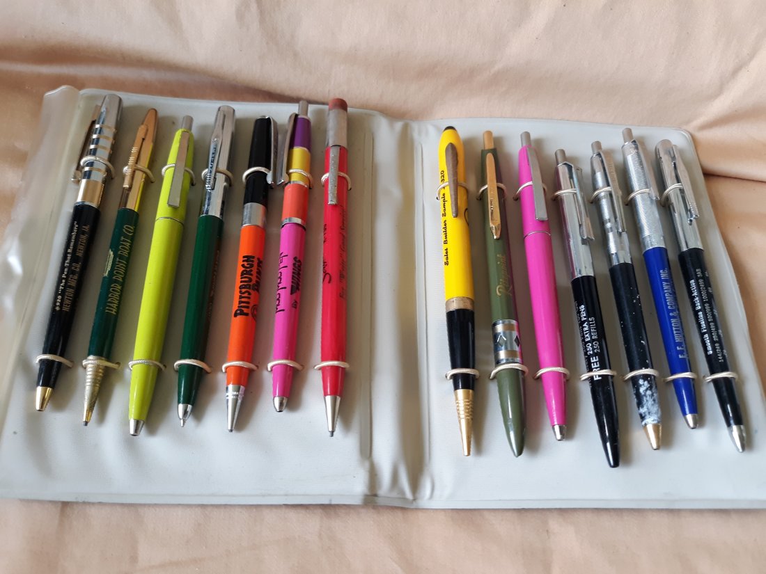 antique pen & pencil collection newton, rca, scripto etc (1 of 4)