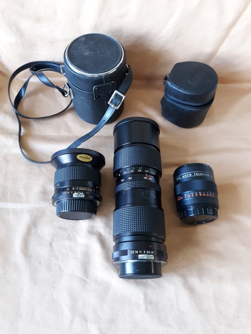 camera lens vivitar 85-205 mm, 28mm, kenko lot of 3 (1 of 4)