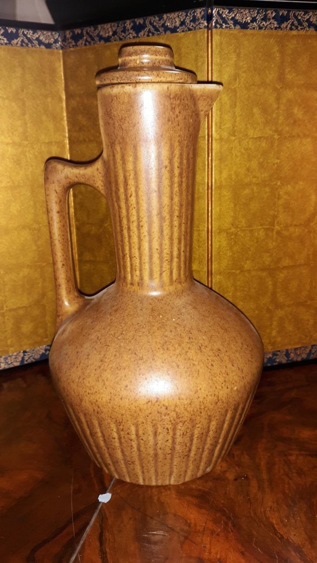 Pottery Pitcher mid century Monmouth (1 of 3)