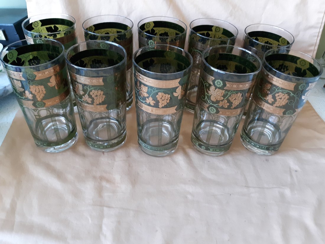 MCM high ball collins barware glasses  lot of 10 (1 of 3)