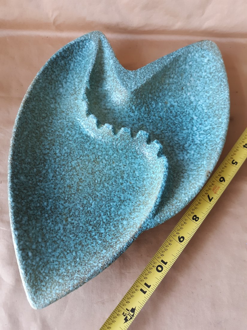 royal haeger mid century turquoise ashtray Beautiful! (1 of 3)