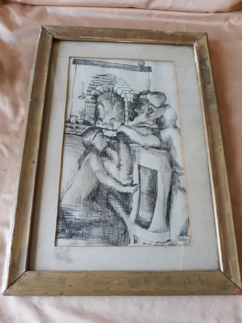 Muriel Gould actress? original etching 1962! (1 of 4)