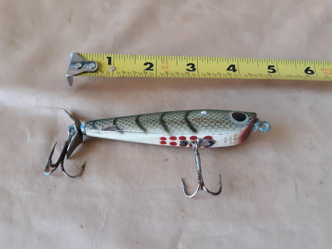 Leurre De Pêche Vintage Shakespeare Dalton Special – Cuiller En Bois, Rare