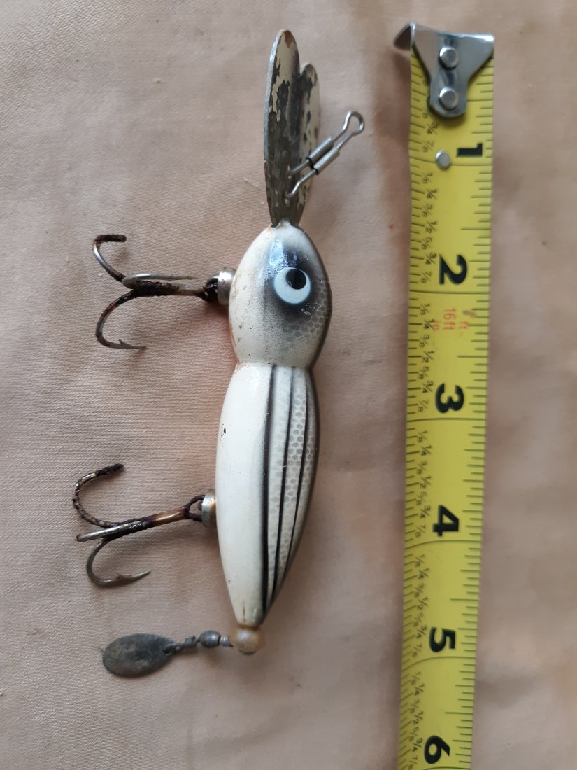 vintage whopper stopper hellbender fishing lure: nice estate lure see pic