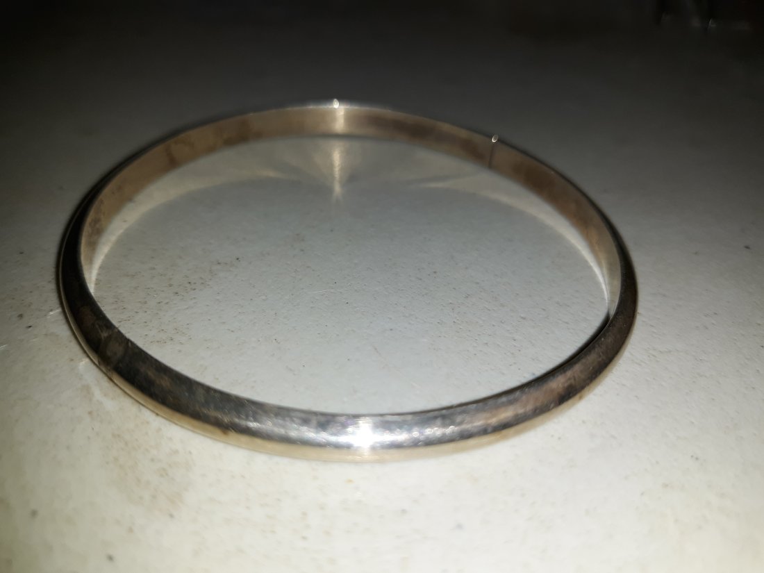 mid century sterling bangle bracelet beauty! (1 of 2)
