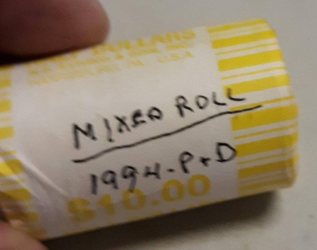 Kennedy Half Dollars Mixed Mint Roll1994 P & D: mixed mint roll of 1994 kennedy half dollars us coins P&D possible error coins? unsearched don't miss out 20 coins in roll