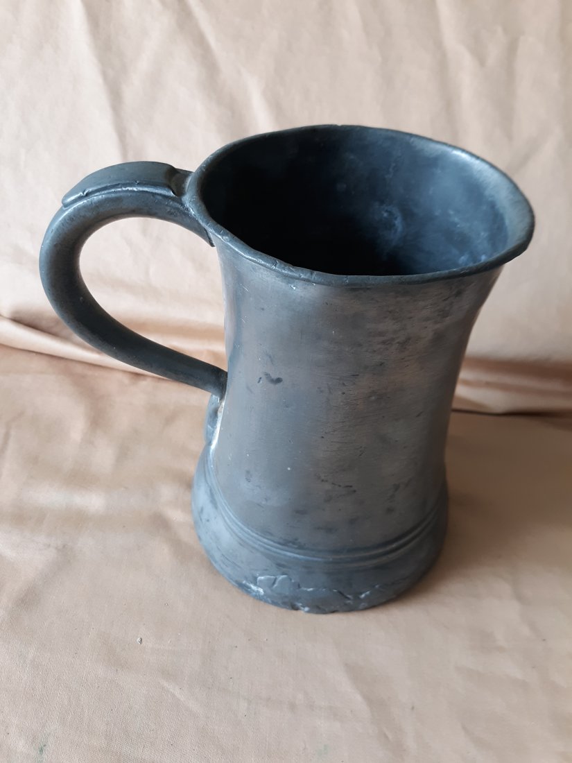 antique pewter flagon tankard 1800's (1 of 4)