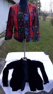 vtg blazers india, velvet both for one bid: vtg blazers india, velvet both for one bid black velvet size 11 by arpeja and india blazer by classic free size see pics for condition both for one bid