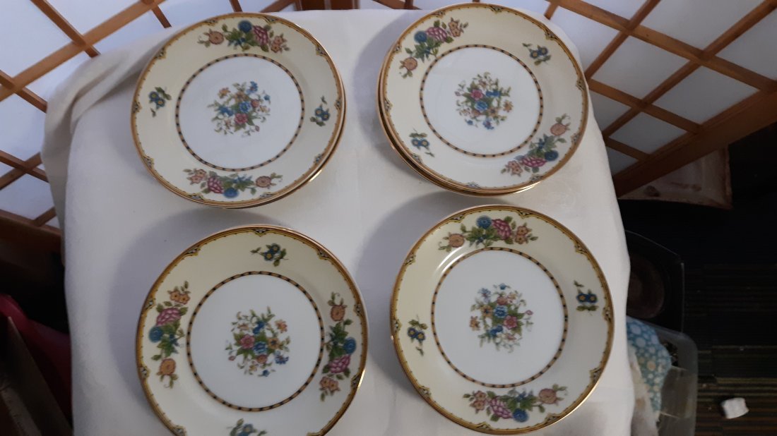 noritake elysian china salad plates lot of 8  6 3/8" wide (1 of 3)