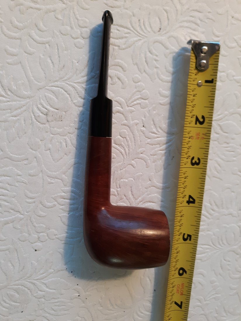 straight grain london made tobacco pipe briar: beautiful straight grain briar very lightly smoked see pics