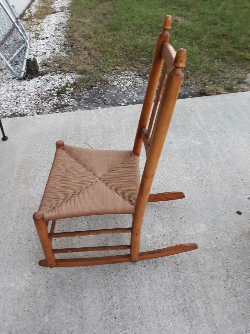 antique rocking chair acorn finials (1 of 4)