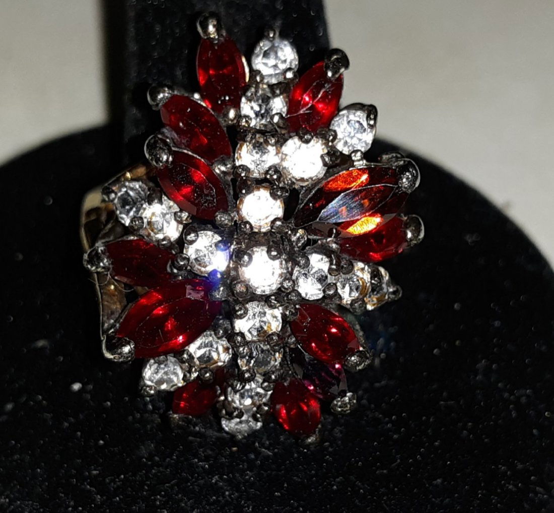 vtg 18k Ruby & sapphire estate ring (1 of 3)