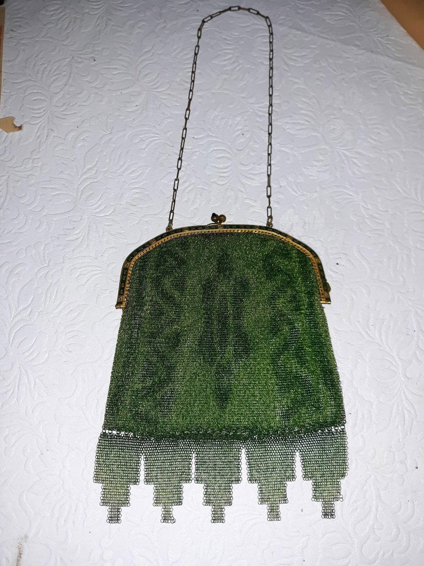Art Deco Mesh Clutch Purse Germany Flapper (1 of 3)