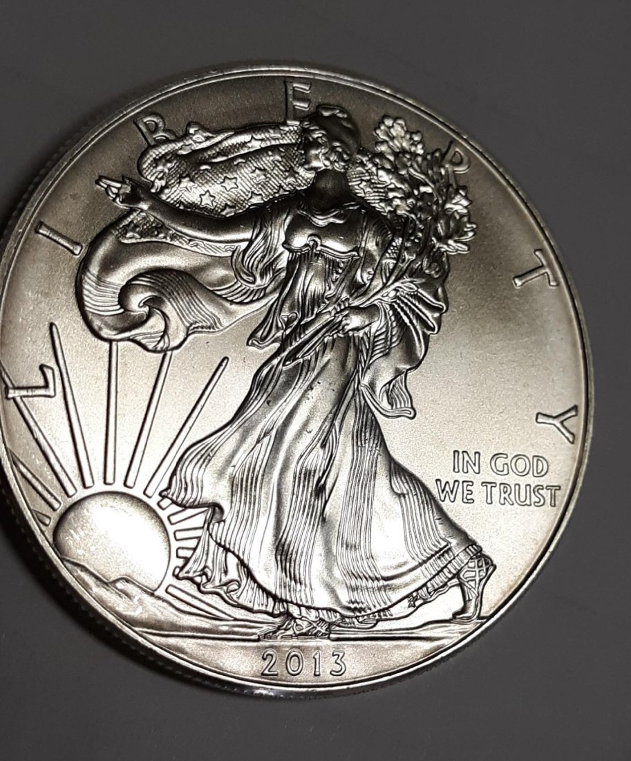 Silver Eagle US Coin Dollar Unc. 2013 (1 of 2)