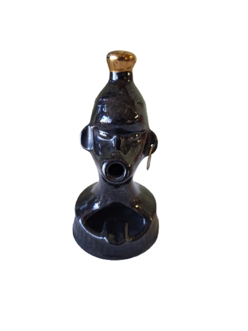 rare pottery tribal ashtray 1960's african (1 of 3)