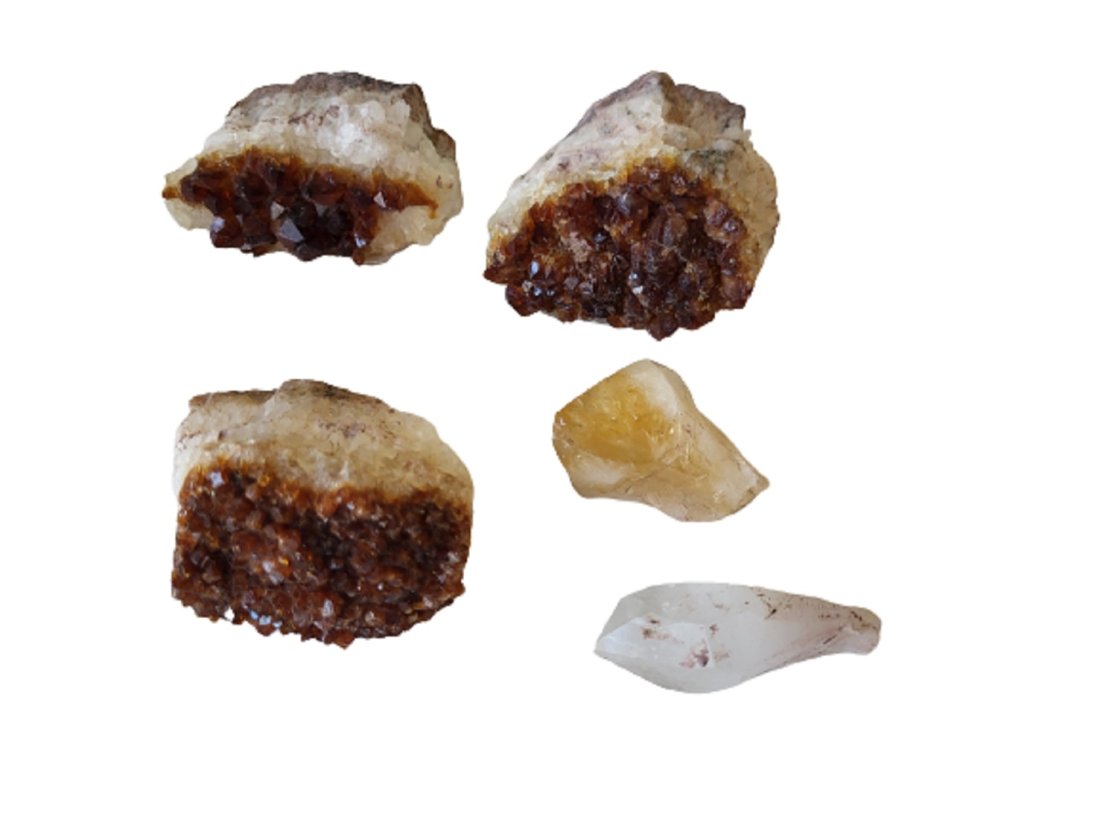 natural citrine Druzy Clusters & Quartz geode (1 of 2)