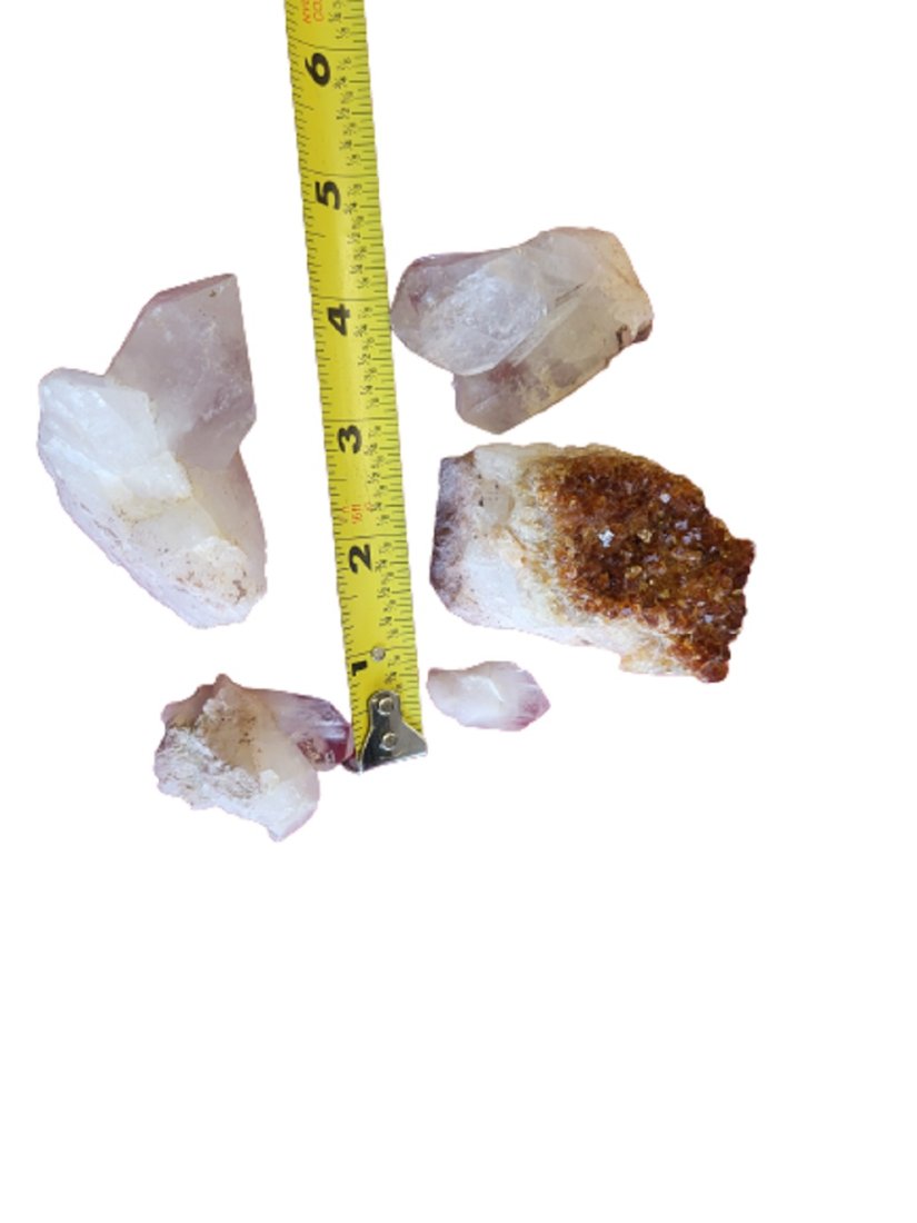 geode lot Brazilian citrine & lg quartz clusters (1 of 2)