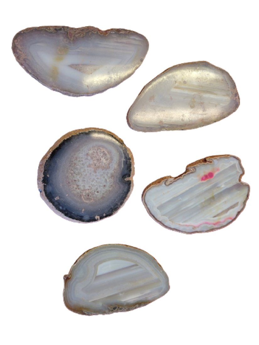 natural agate geode slice's large 3" -4 1/2" (1 of 1)