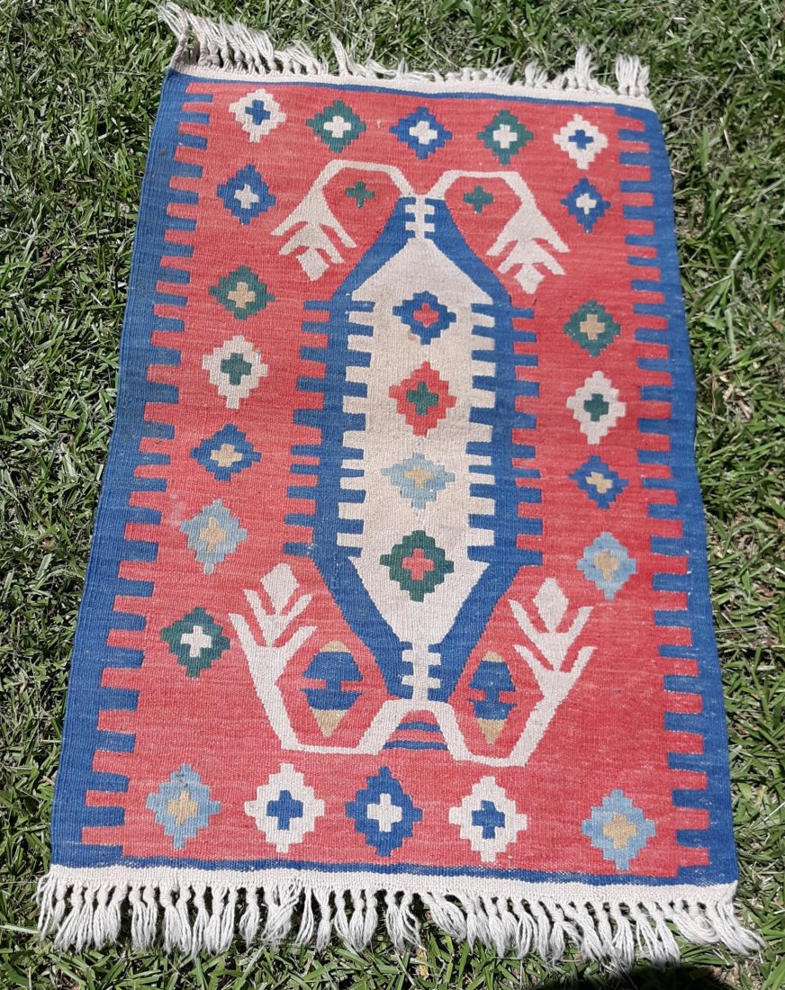 Navaho Fred Harvey? weaved  Rug vintage (1 of 4)